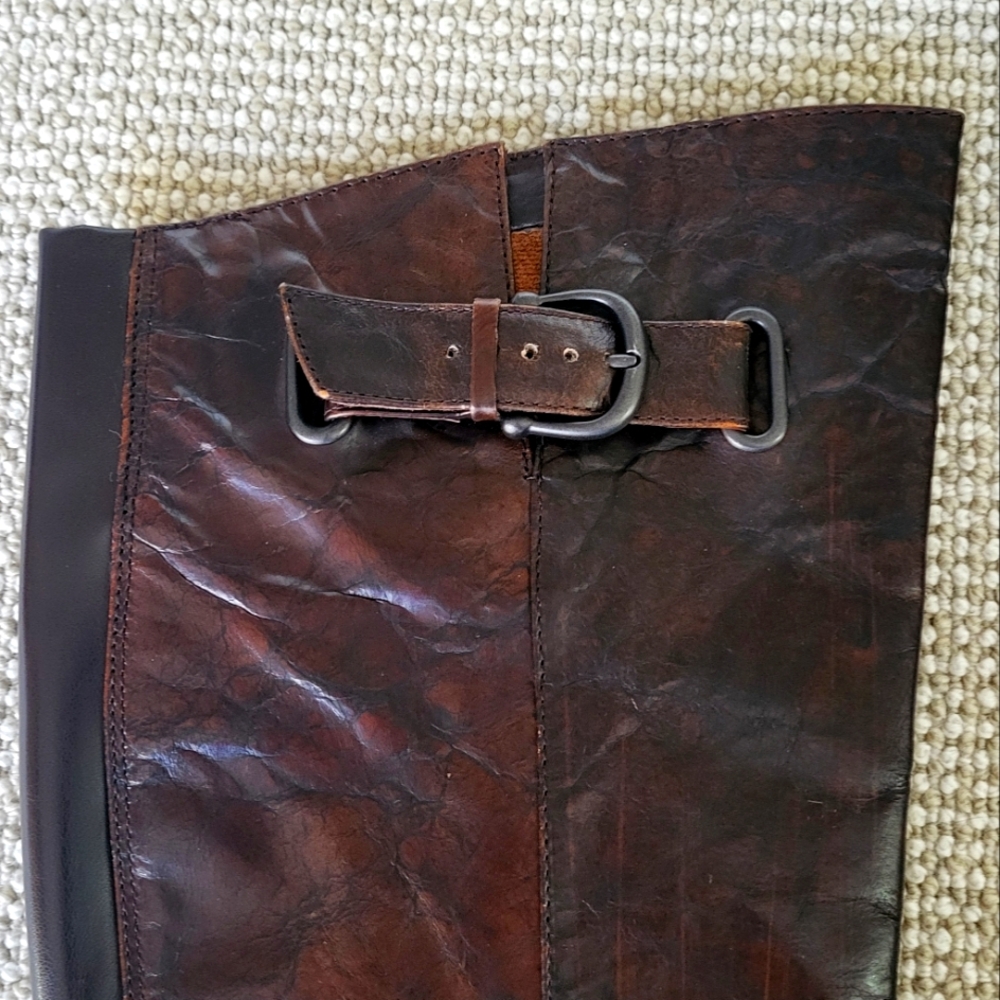 Born Crown Sosie Brown Leather Tall Boots, sz 8 - Picture 5 of 9